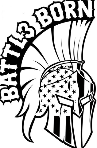 ⚔️Battle Born Decal⚔️ (Black)
